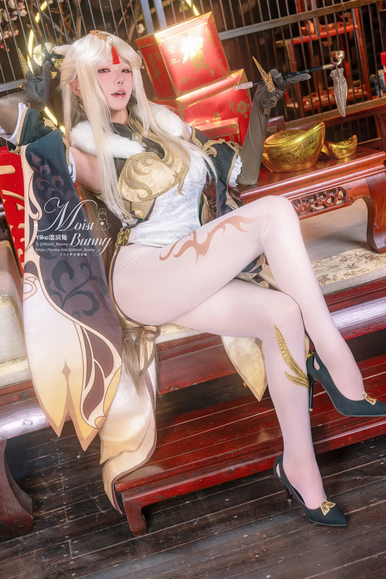 Cosplay 黏黏团子兔 金蛇来财 凝光贺岁 Set.01