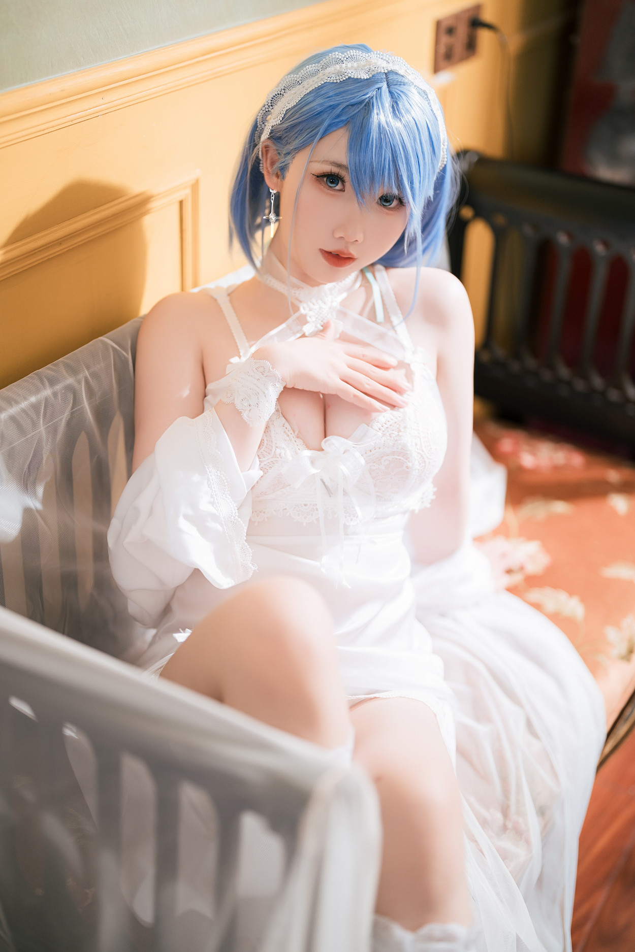 Cosplay 面饼仙儿 碧蓝航线 恰巴耶夫睡衣