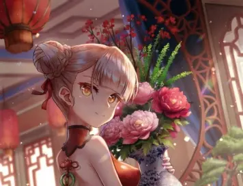 【中華服飾】チャイナ服・チャイナドレスを著た女の子の畫像　その１２