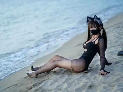 【網路收集系列】福利姬 職業奶媽三水子《 黑絲泳衣 》VIP福利帖全