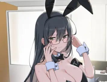 眼鏡女子畫像　その２３