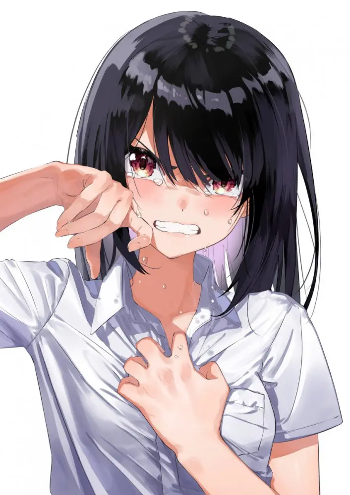【咬緊牙關】歯を食いしばってる女の子の畫像　その２