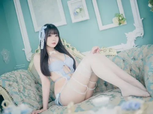 霜月shimo - Blue Lingerie