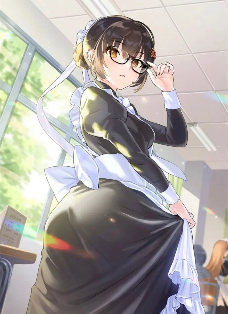 眼鏡女子畫像　その２６
