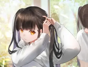 黒髪女子畫像　その４１