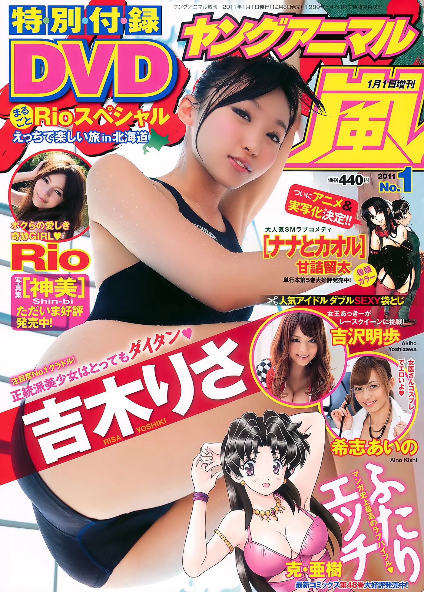 Akiho Yoshizawa 吉沢明歩, Young Animal Arashi 2011 No.01 (ヤ