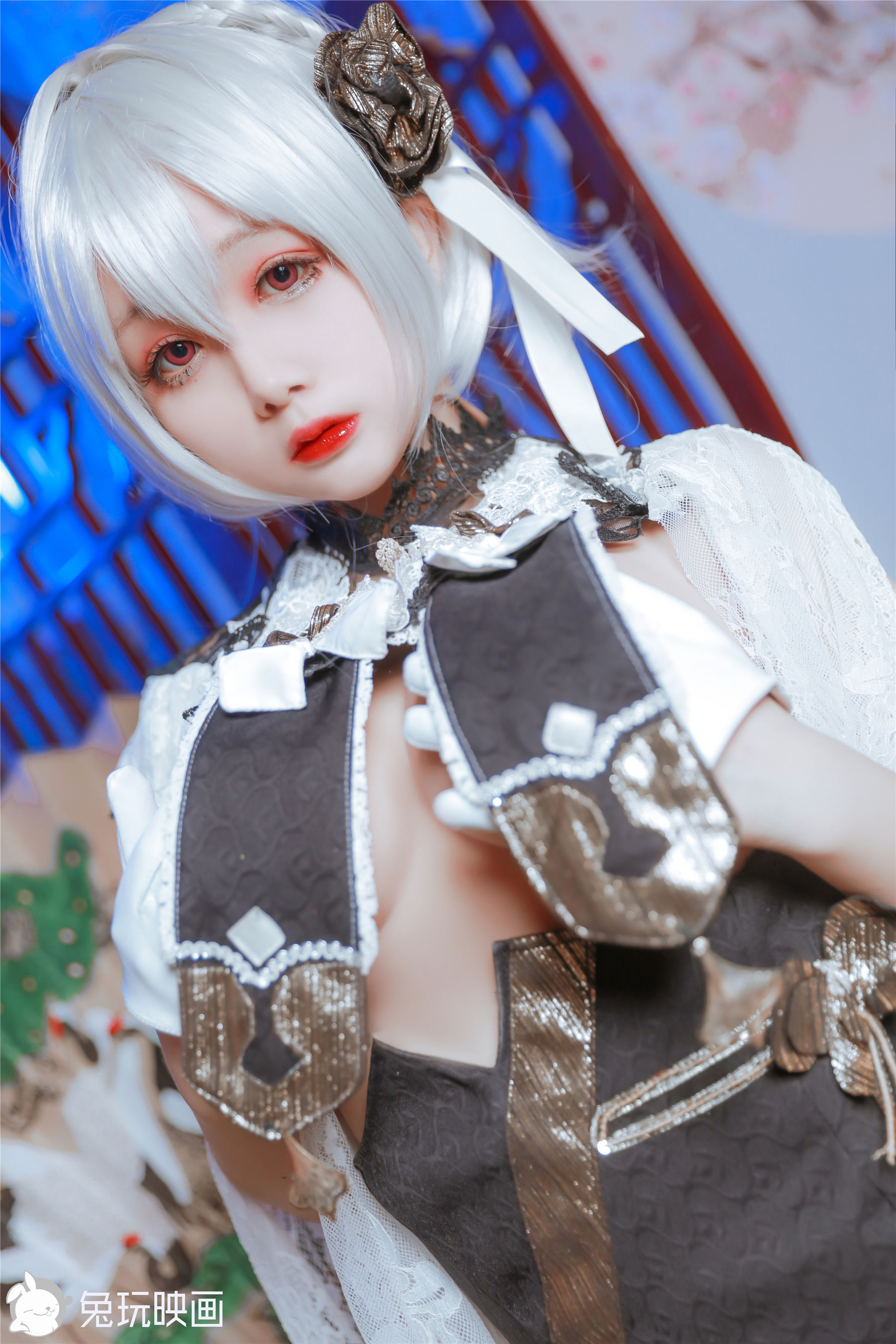 [兔玩映畫] - 黑白旗袍