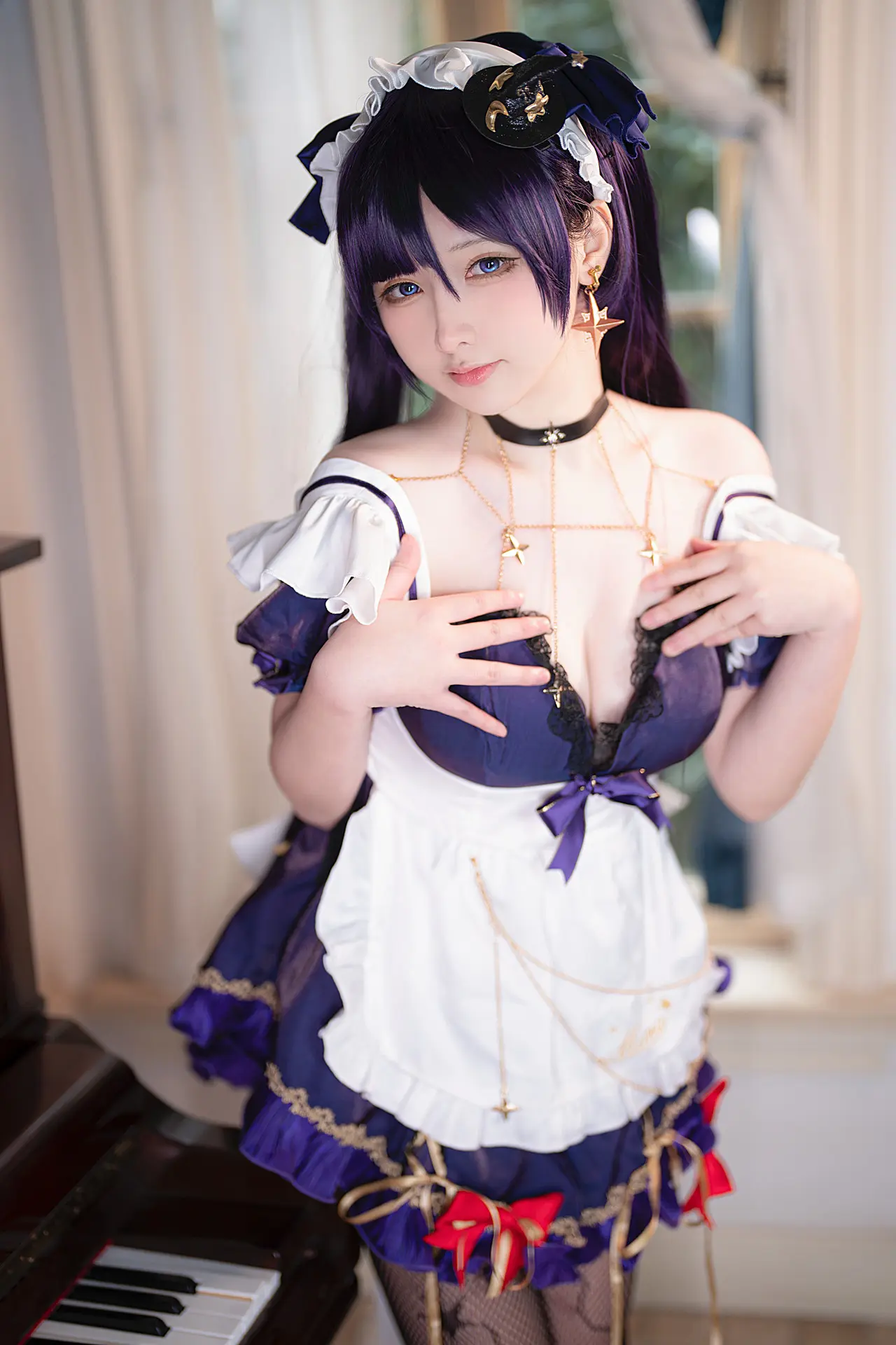 Cosplay 樱梨梨 莫娜女仆