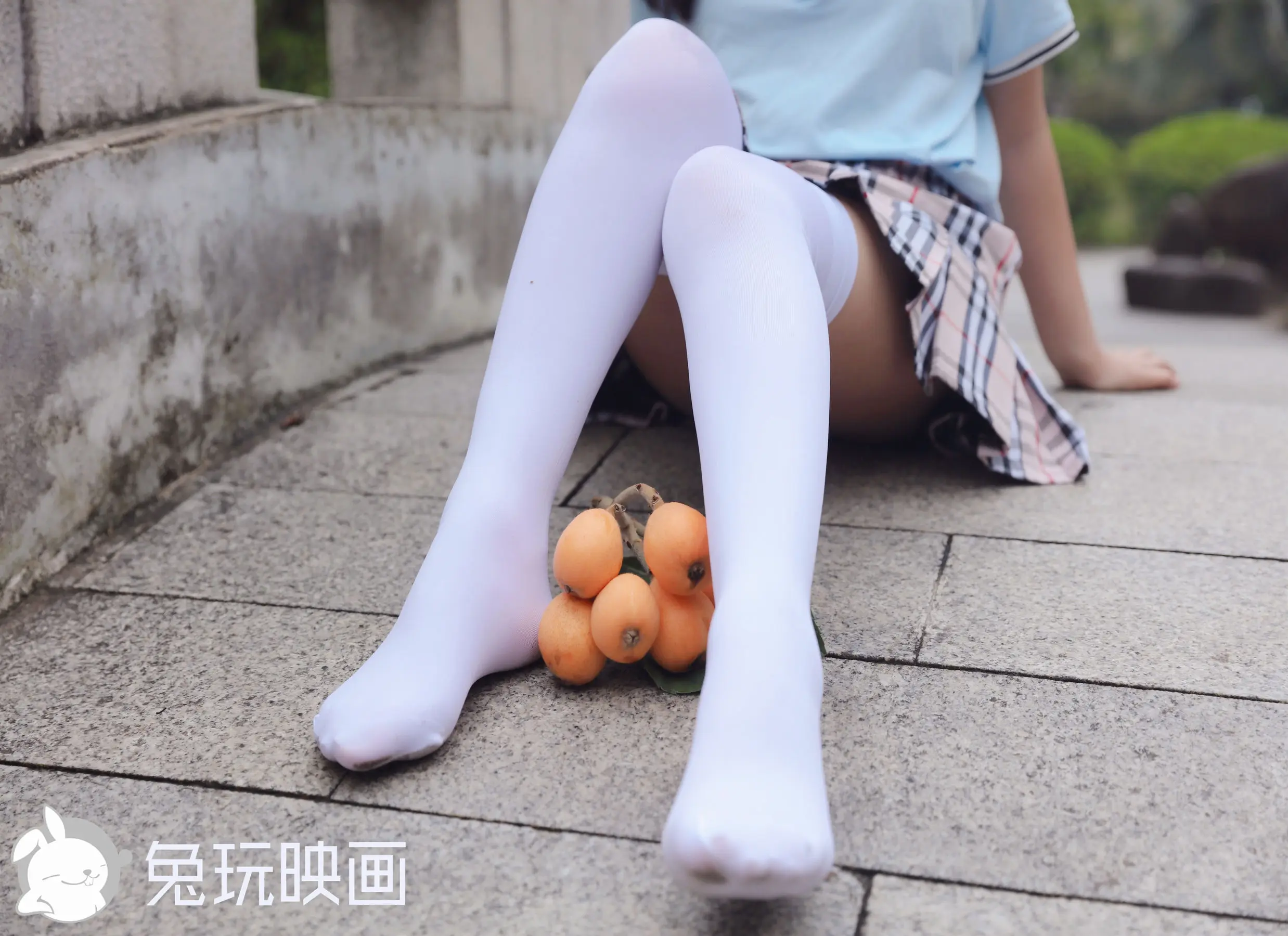 [兔玩映畫] - 俏皮短裙膝上襪