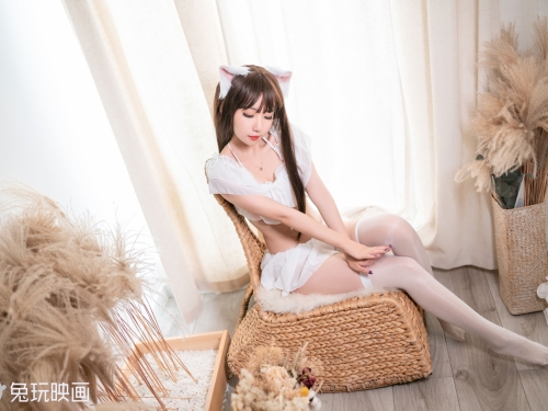 [兔玩映畫] - 白色貓耳