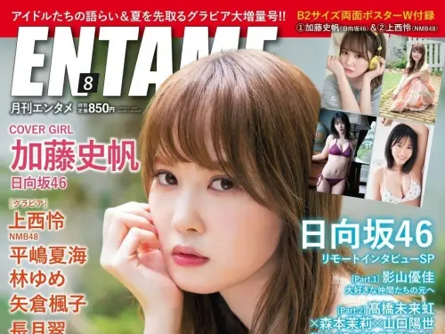 日本女子偶像加藤史帆  月刊エンタメ2020年8月號