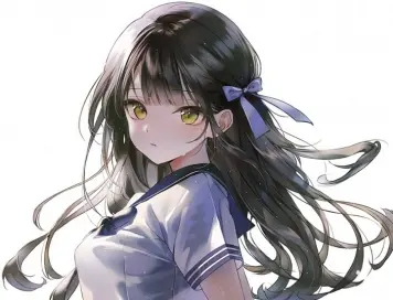 黒髪女子畫像　その４５