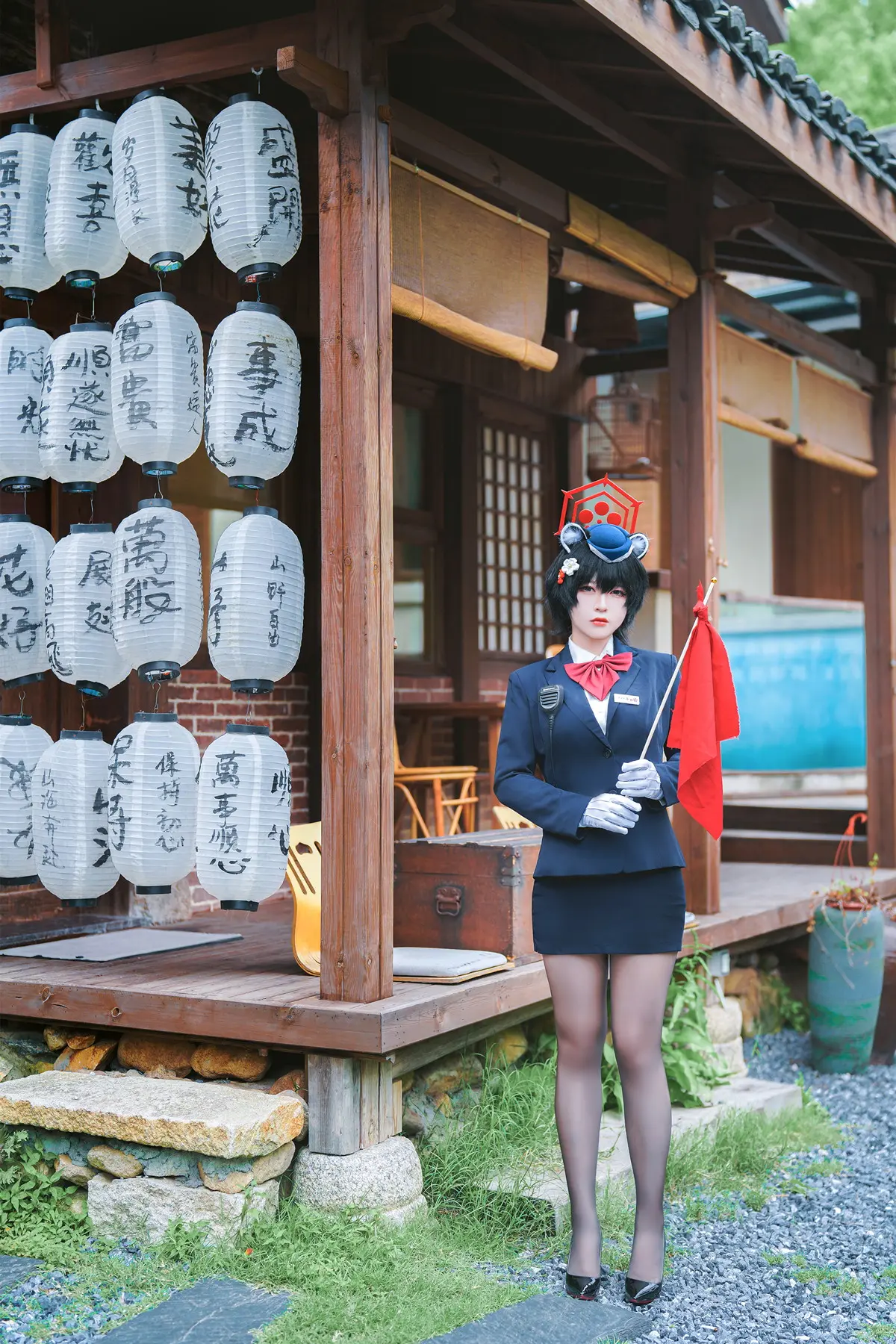 Cosplay 半半子Banbanko ガイド春日ツバキ Set.01