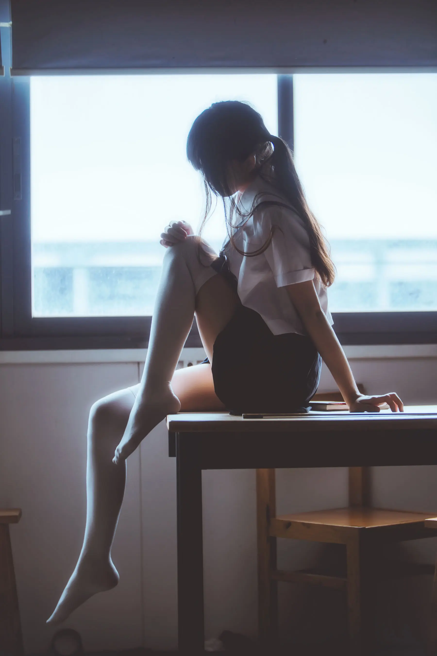 櫻桃喵《藍白水手服》