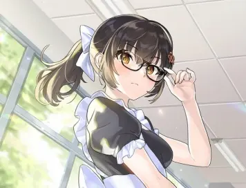 眼鏡女子畫像　その２１