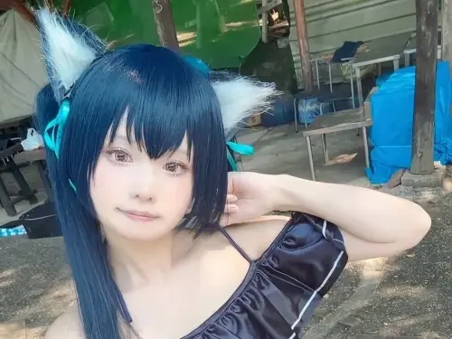 kurumi_cos Serika swimsuit