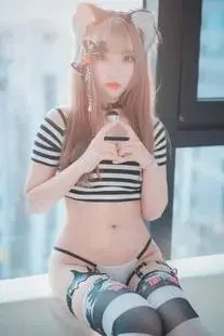 HaNari 하나리, DJAWA ‘Catgirl in Stripes’ Set.02