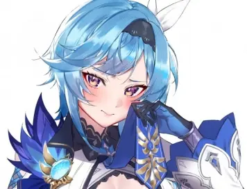 青髪女子畫像　その１６