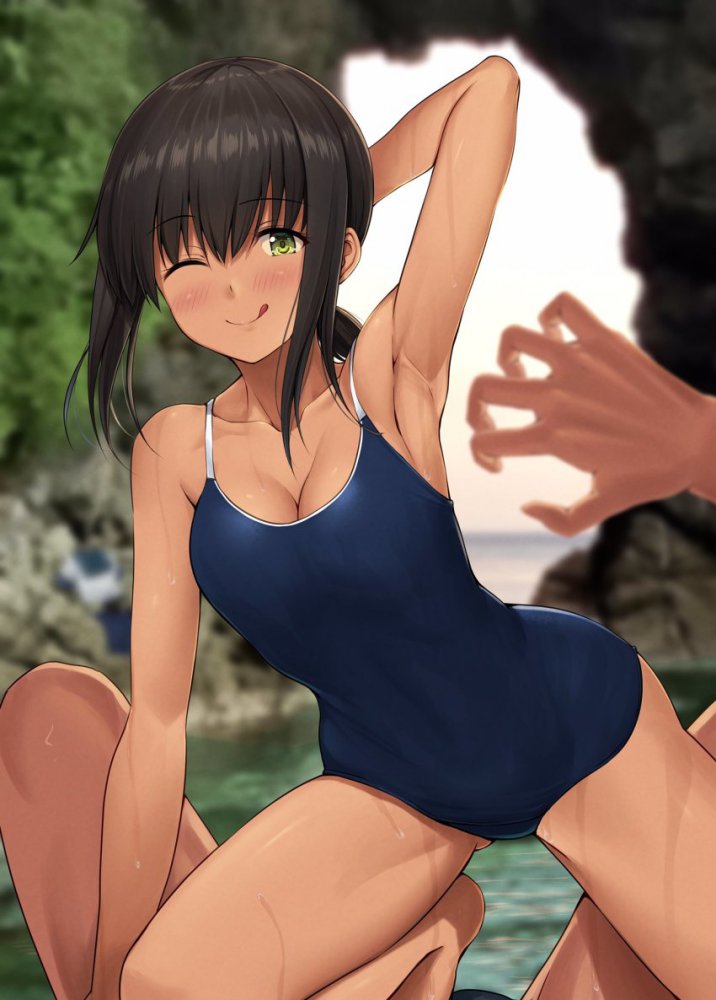褐色肌・日焼け女子畫像　その１９