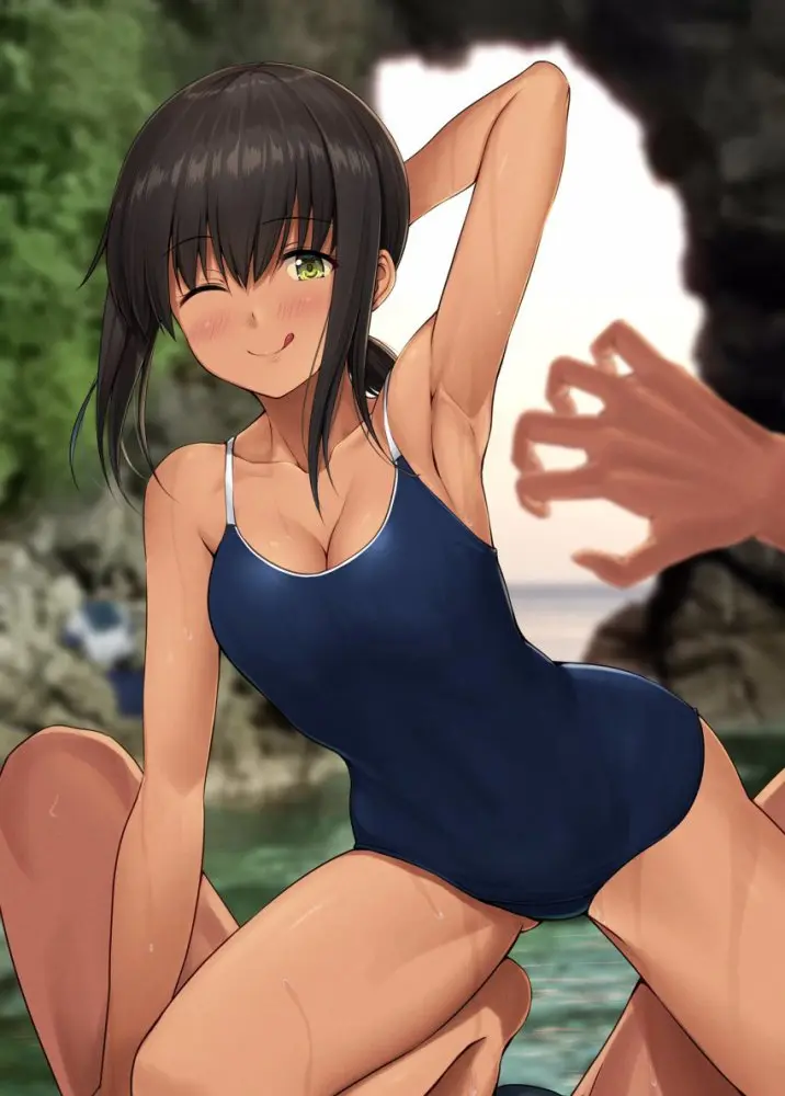 褐色肌・日焼け女子畫像　その１９