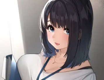 黒髪女子畫像　その３６