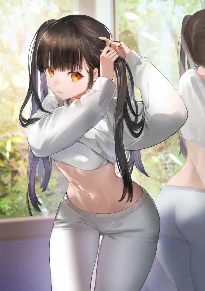 黒髪女子畫像　その４１