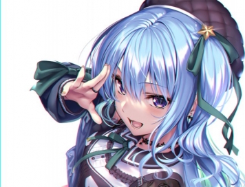 青髪女子畫像　その１８