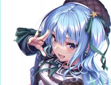 青髪女子畫像　その１８