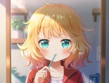 【刷牙】歯磨きをしている女の子の畫像　その２
