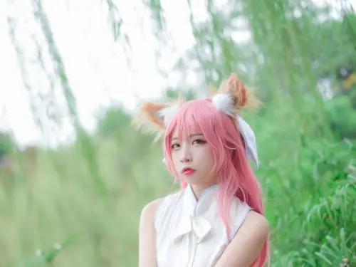 [兔玩映畫] - 玉藻前白旗袍